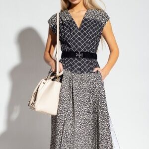 NWOT Tory Burch Claire McCardell Black Floral-Print Maxi Dress Corset S ($975)